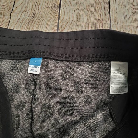 Old Navy Women’s Fleece Sweatpants Joggers Grey Cheetah Print Loungewear - Picture 4 of 5
